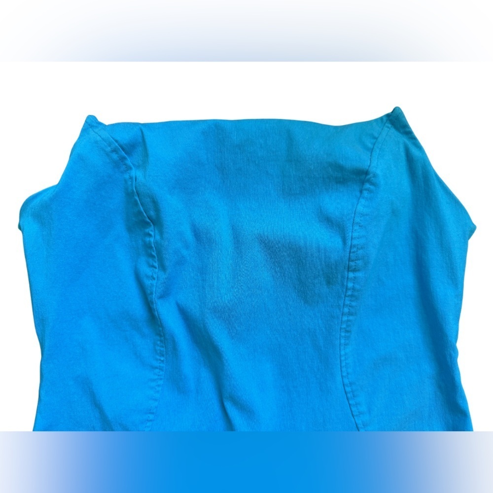 ASOS DESIGN Bright Blue Strapless Mini Dress - Size 10 - Picture 5 of 5